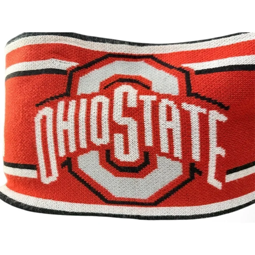 Ohio State Buckeyes Knit Scarf Reversible Battle Cry Unisex